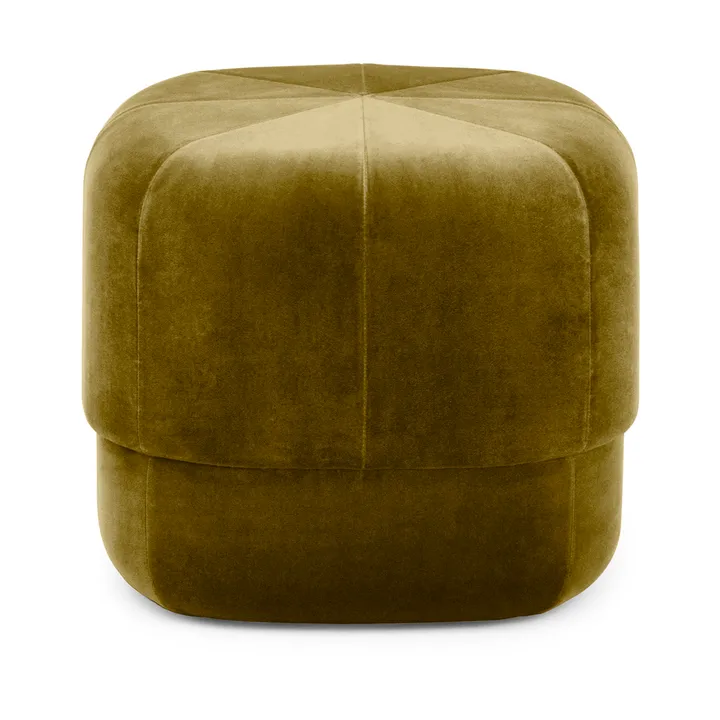 Circus pouffe - Velour moss green, small - Normann Copenhagen