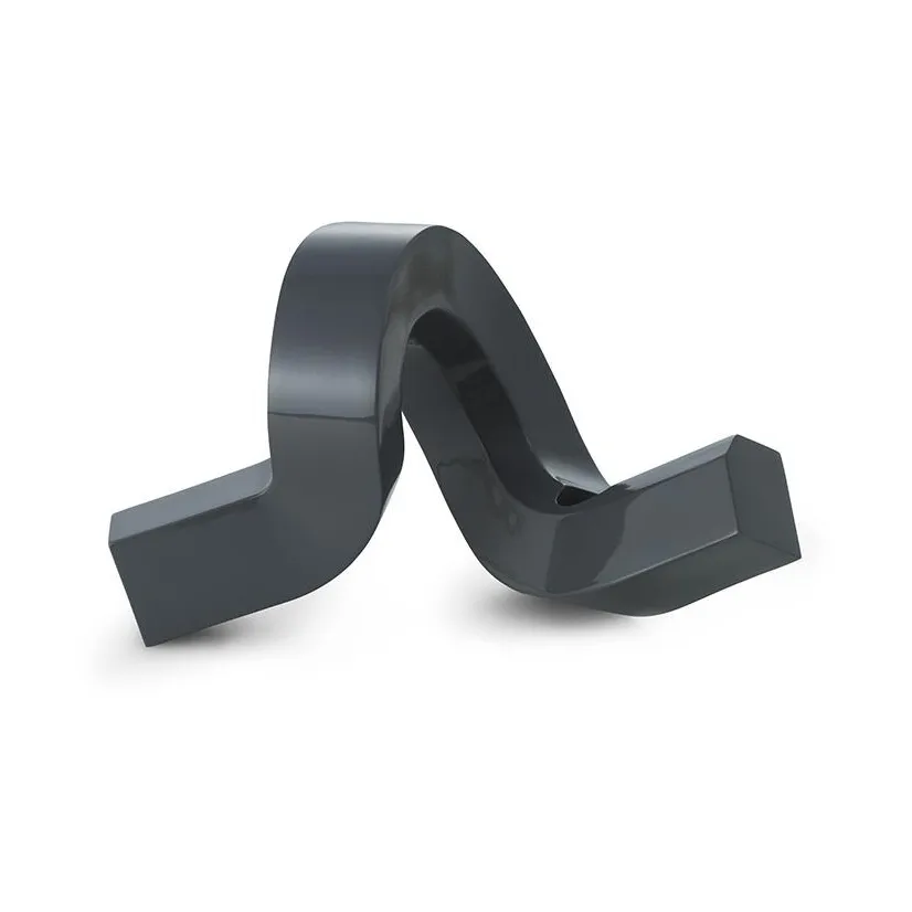 Crooked candle holder 1, Grey Normann Copenhagen