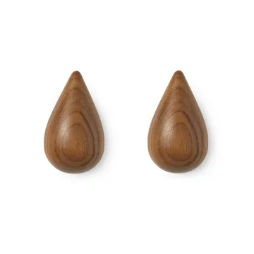 Dropit knob 2-pack walnut - small - Normann Copenhagen