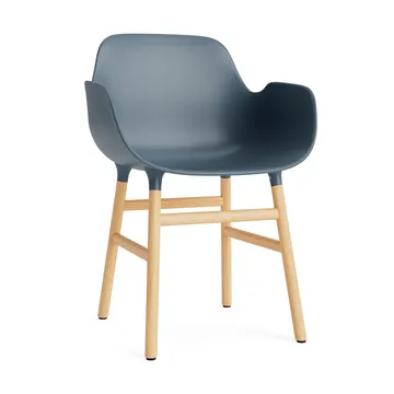 Form armchair - Blue, oak legs - Normann Copenhagen