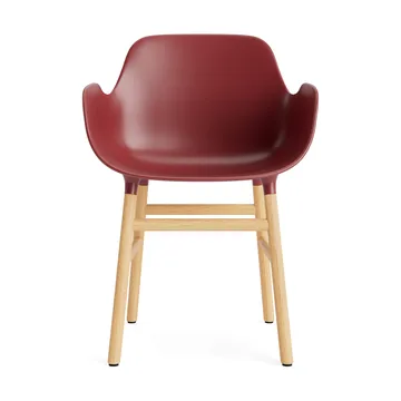 Form armchair - Red, oak legs - Normann Copenhagen