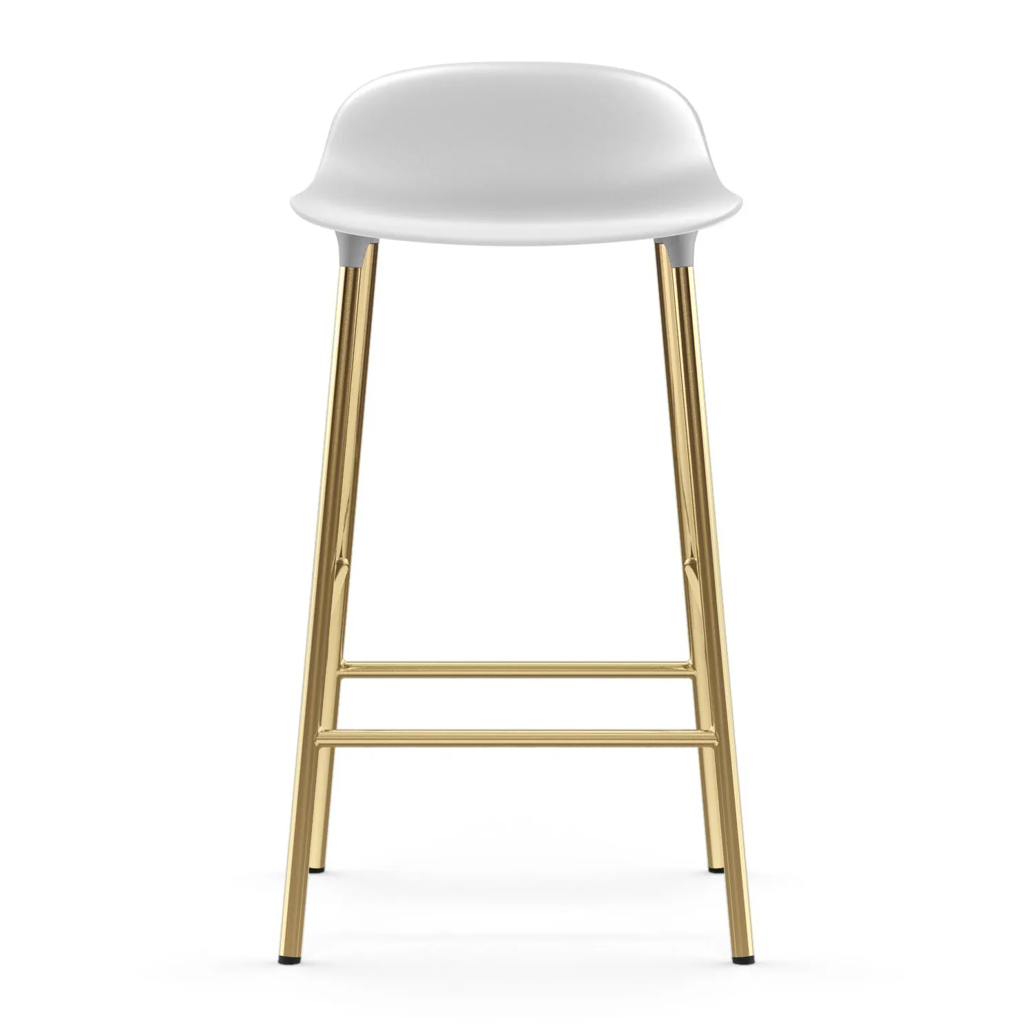 Form barstool bronze legs 65 cm, White Normann Copenhagen