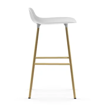 Form barstool bronze legs 65 cm - White - Normann Copenhagen