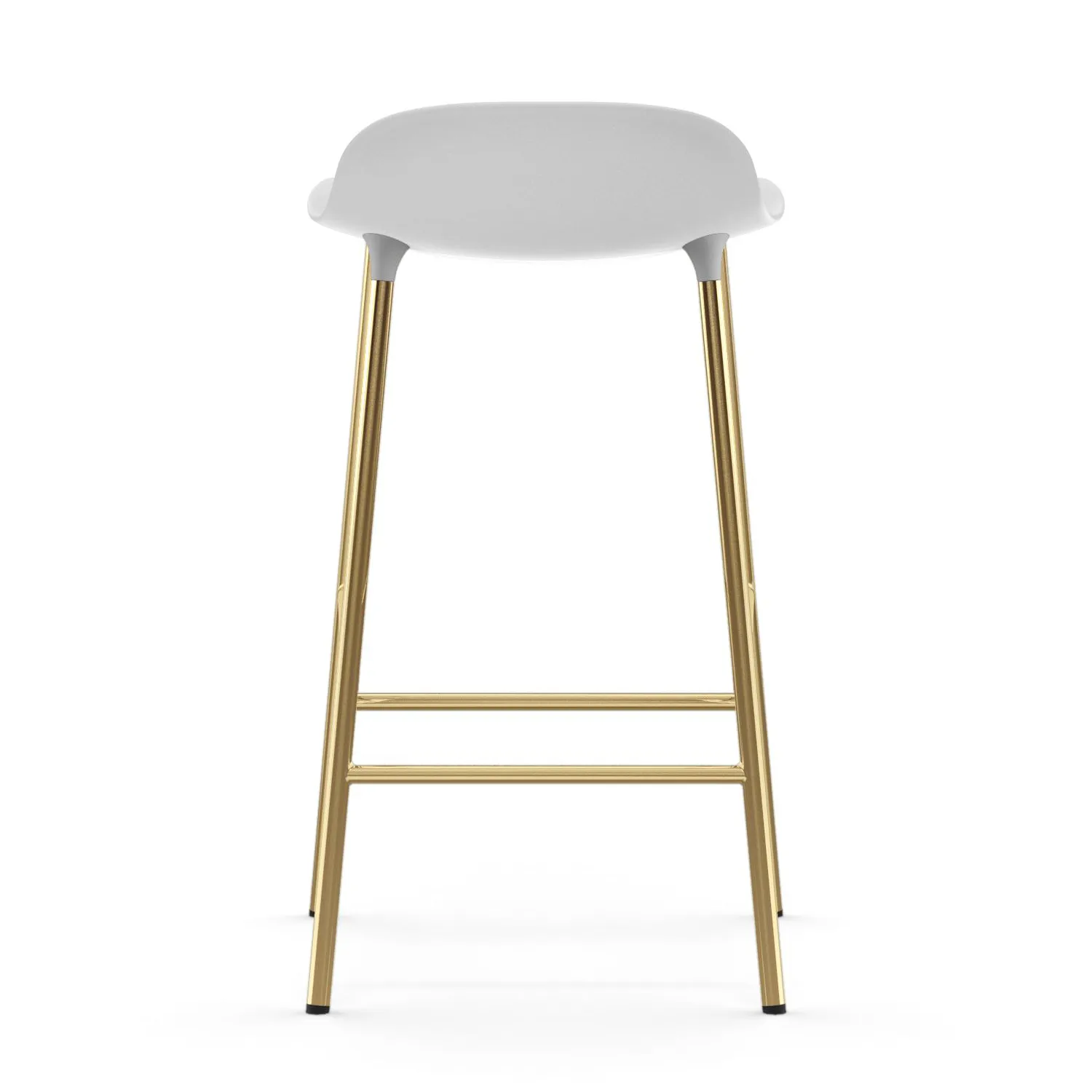 Form barstool bronze legs 65 cm, White Normann Copenhagen