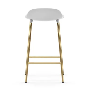 Form barstool bronze legs 65 cm - White - Normann Copenhagen