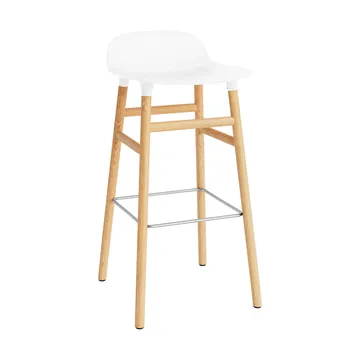 Form barstool oak legs 75 cm - White - Normann Copenhagen