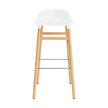 Form barstool oak legs 75 cm - White - Normann Copenhagen