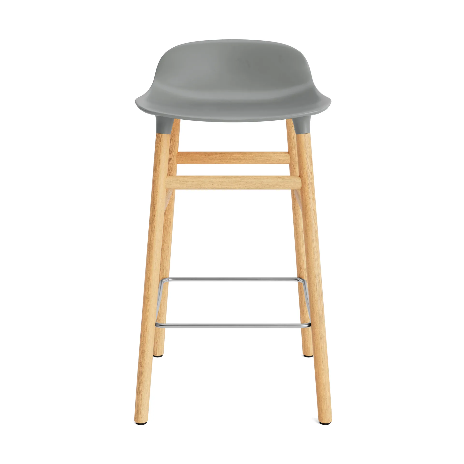 Form barstool oak legs, Grey Normann Copenhagen