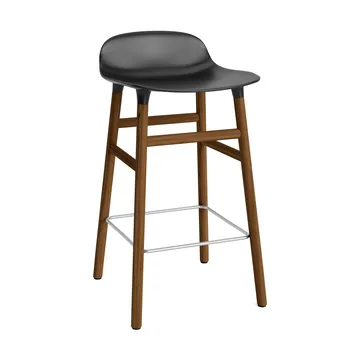 Form barstool walnut legs - Black - Normann Copenhagen