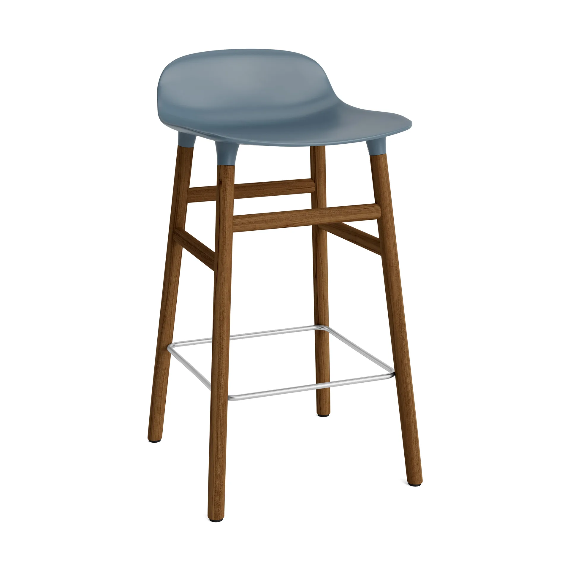 Form barstool walnut legs, Blue Normann Copenhagen