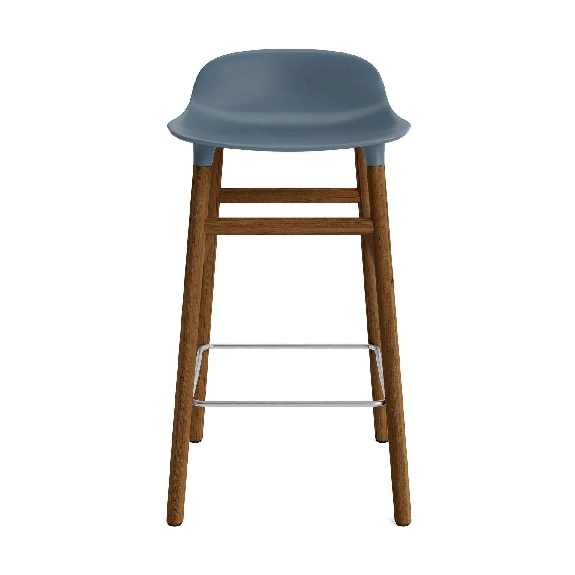 Form barstool walnut legs, Blue Normann Copenhagen