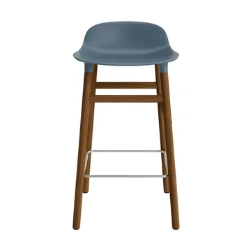 Form barstool walnut legs - Blue - Normann Copenhagen