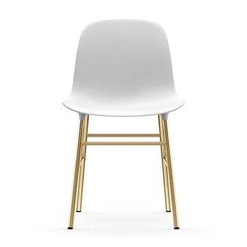 Form chair leg - brass - White - Normann Copenhagen