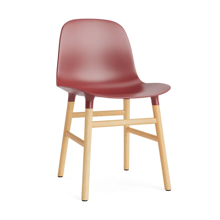 Form Chair - Red, oak legs - Normann Copenhagen
