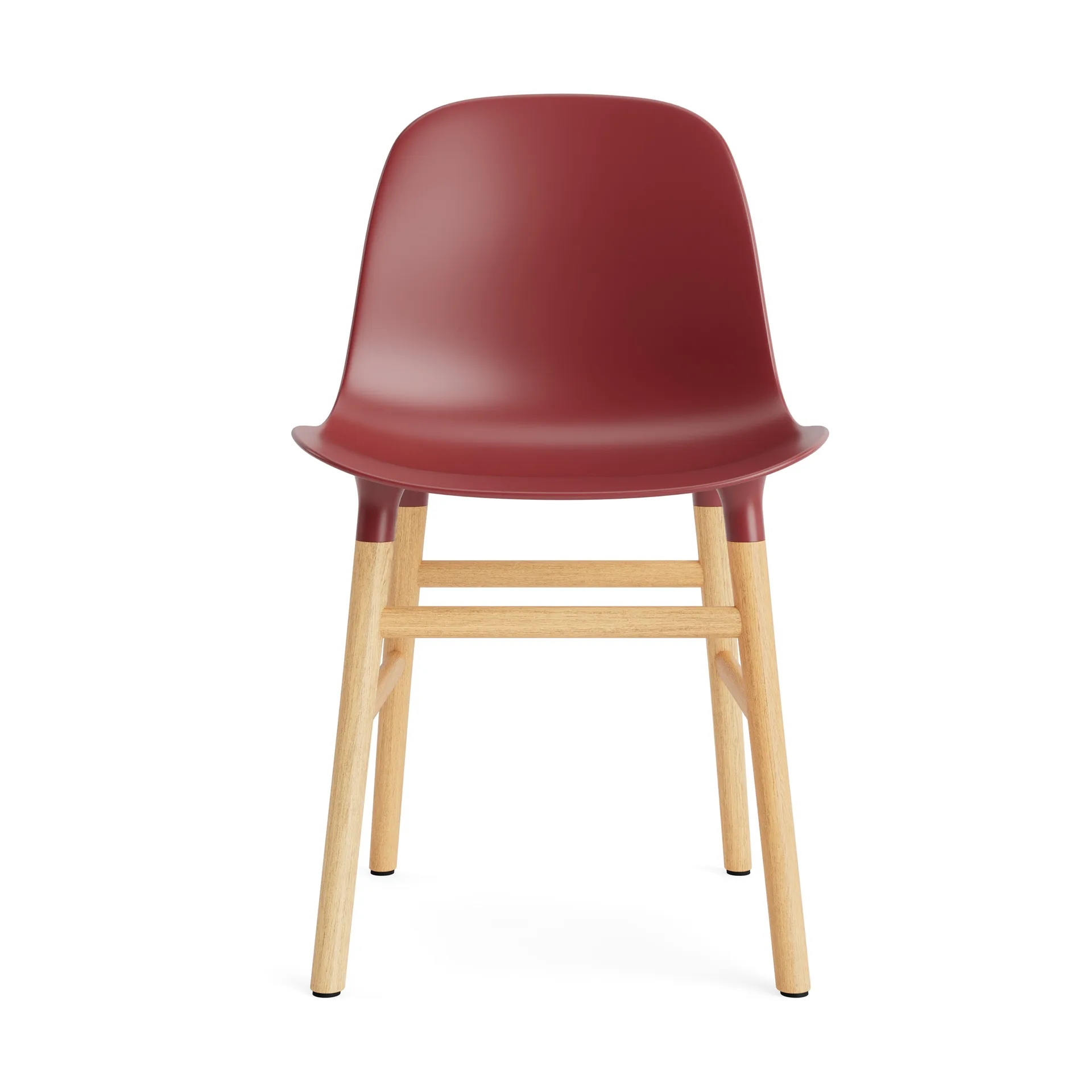 Form Chair, Red, oak legs Normann Copenhagen