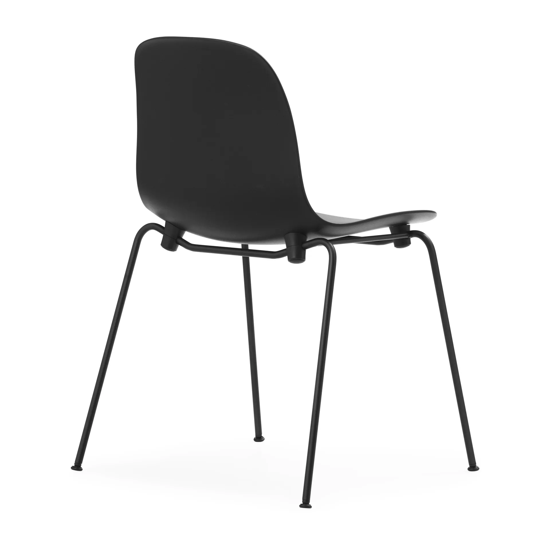 Form Chair stackable chair black legs 2-pack, Black,  Normann Copenhagen