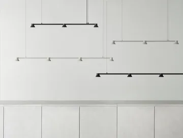 Hat ceiling lamp linear small - Warm grey - Normann Copenhagen