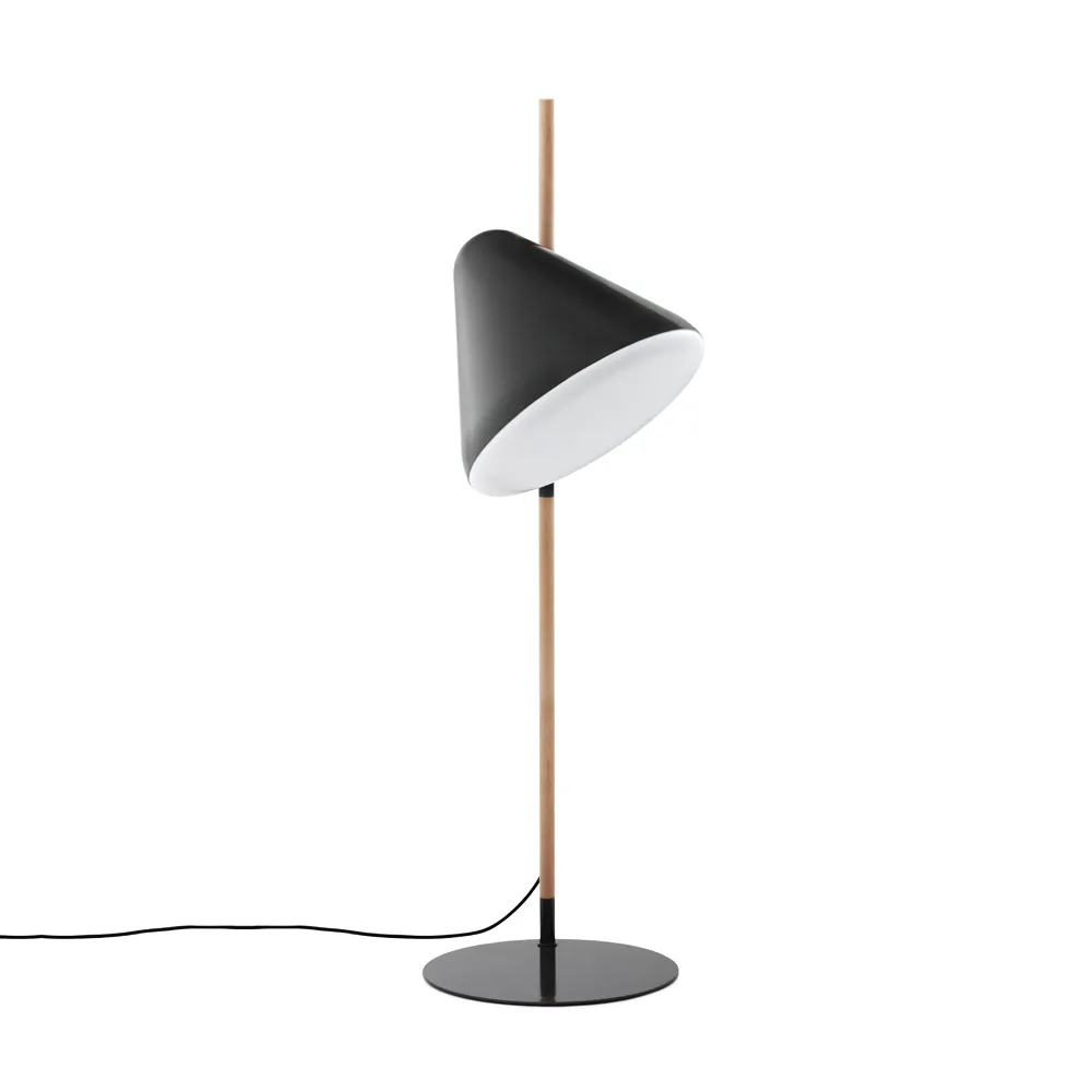 Hello floor lamp, White, beech legs Normann Copenhagen