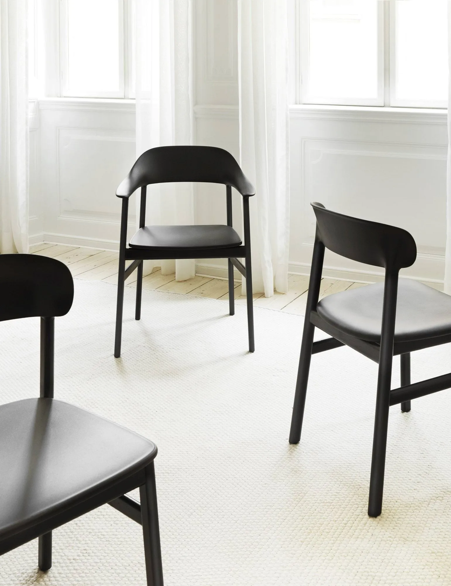 Herit armchair oak, White Normann Copenhagen