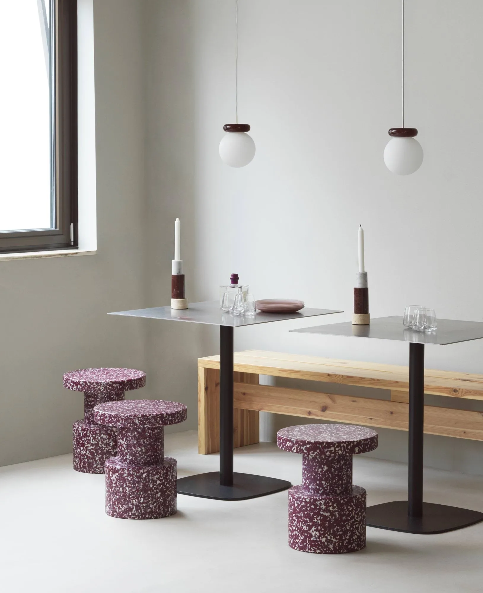 Hinx pendant lamp, Burgundy, Ø15x18 cm Normann Copenhagen