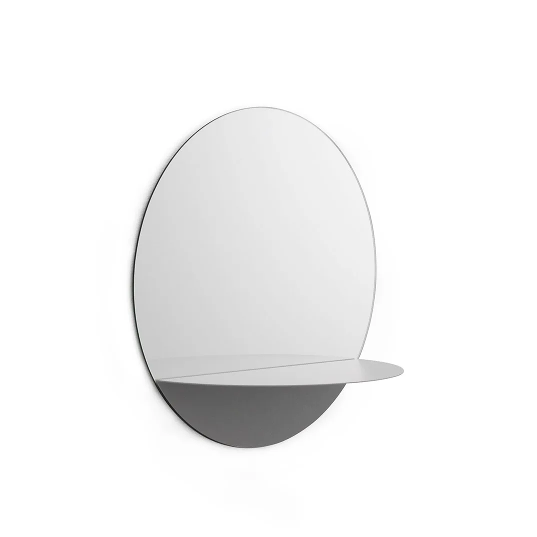 Horizon mirror round, grey Normann Copenhagen