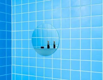 Horizon mirror round - Stainless steel - Normann Copenhagen