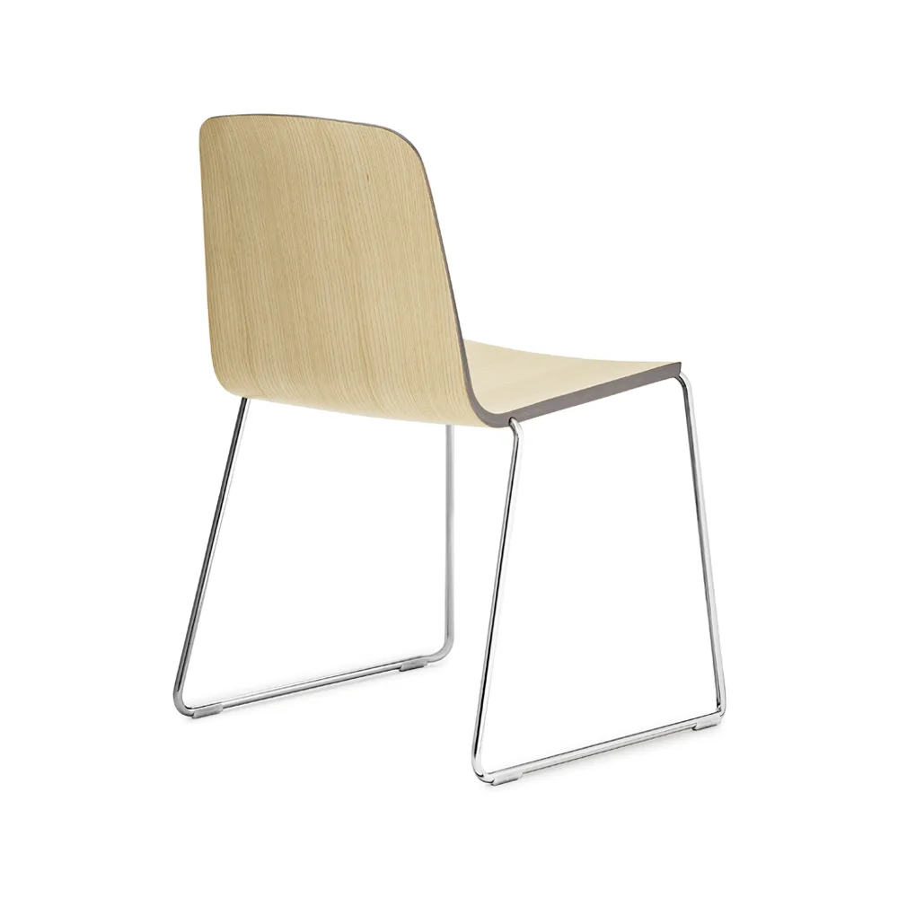 Just chair, Black, black edge, black metal stand Normann Copenhagen