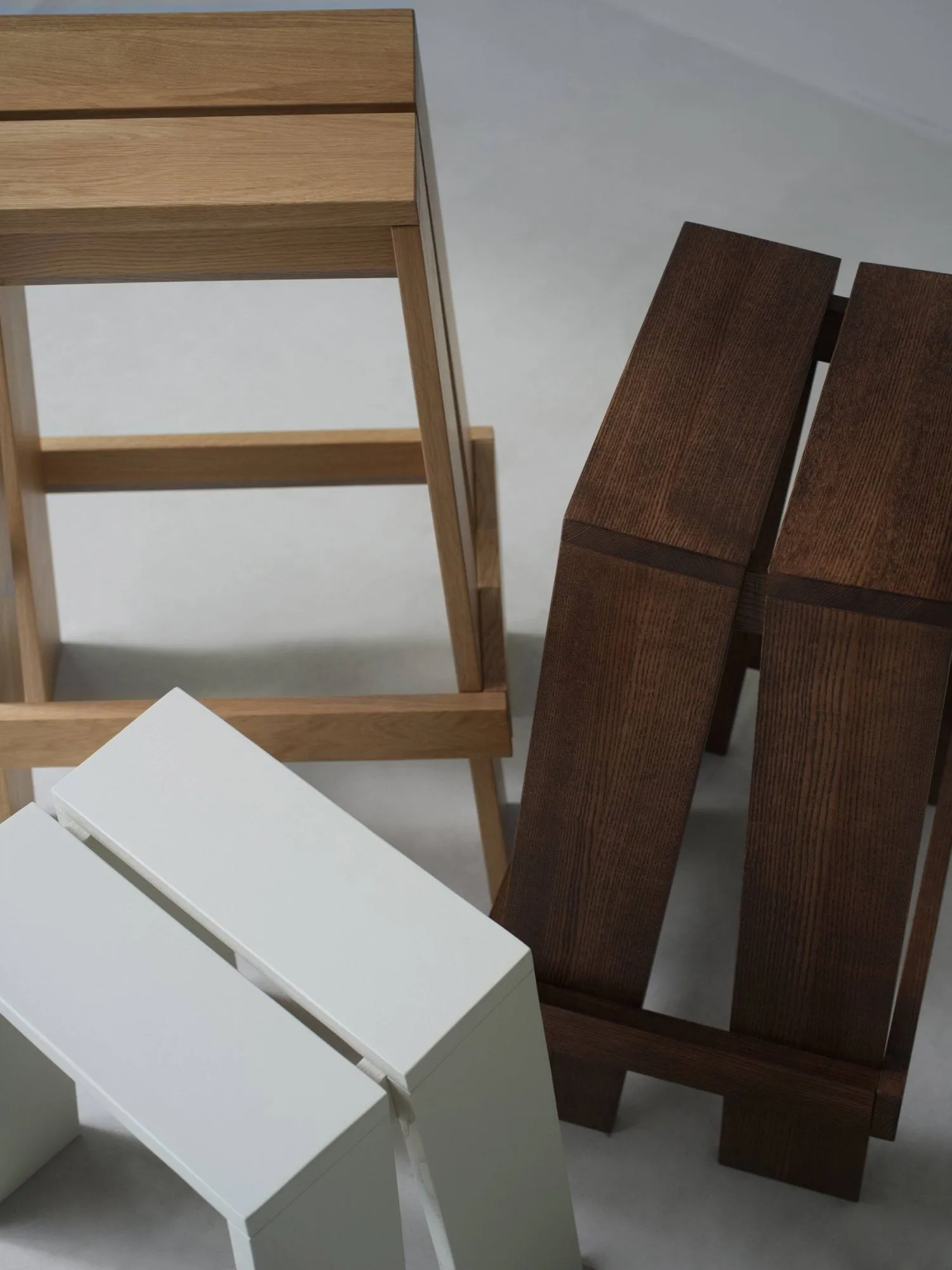 Let bar stool 65 cm, Brown Stained Ash Normann Copenhagen