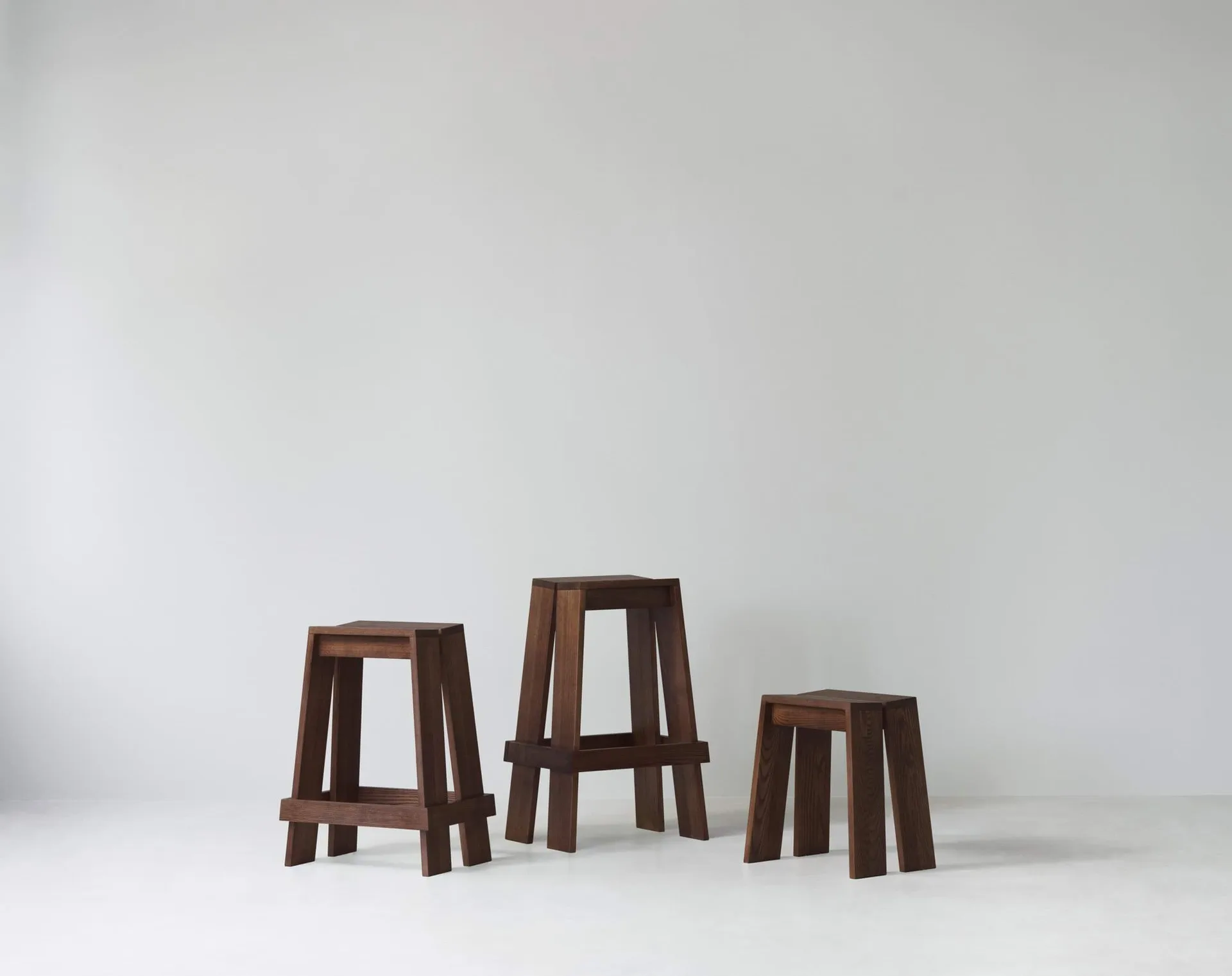 Let bar stool 65 cm, Brown Stained Ash Normann Copenhagen