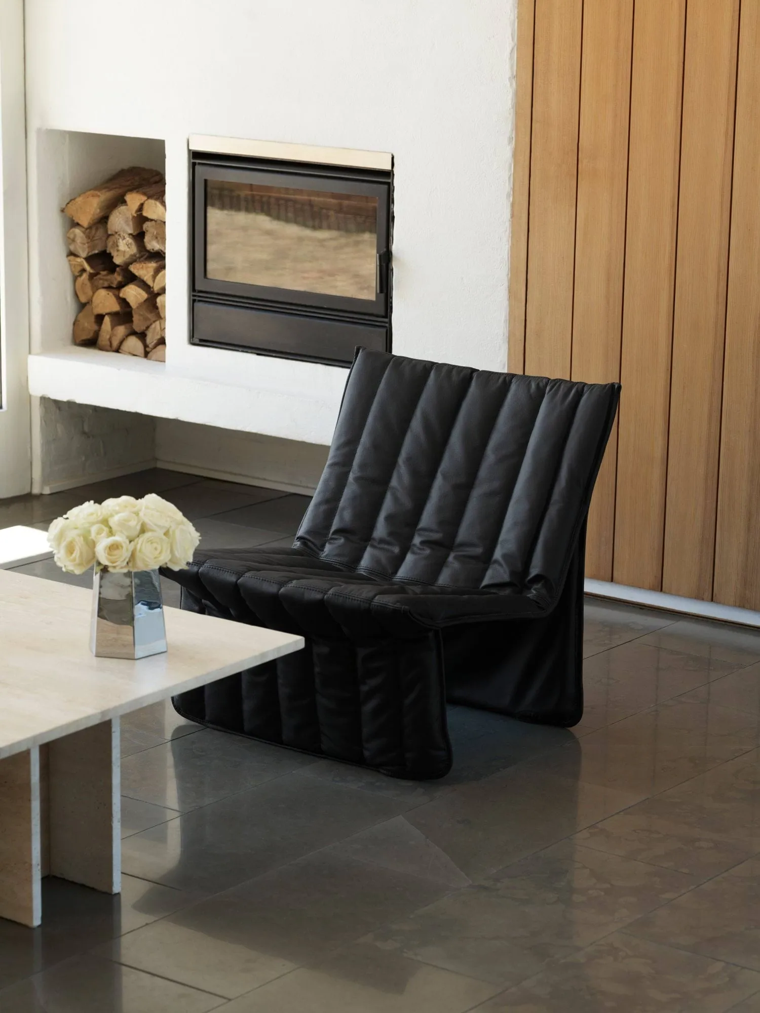Limit lounge chair, Leather Ultra 41599 black Normann Copenhagen