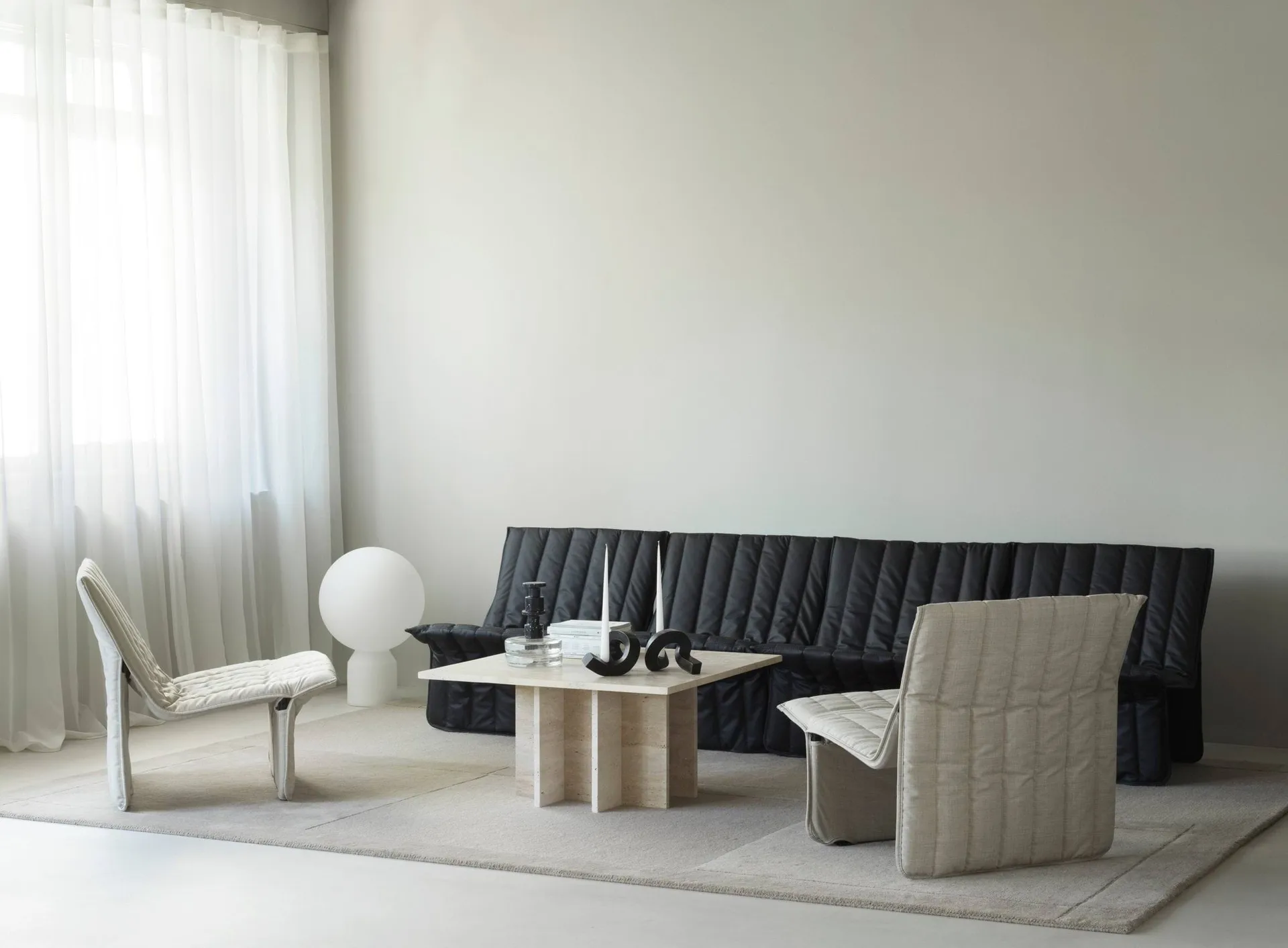 Limit lounge chair, Leather Ultra 41599 black Normann Copenhagen
