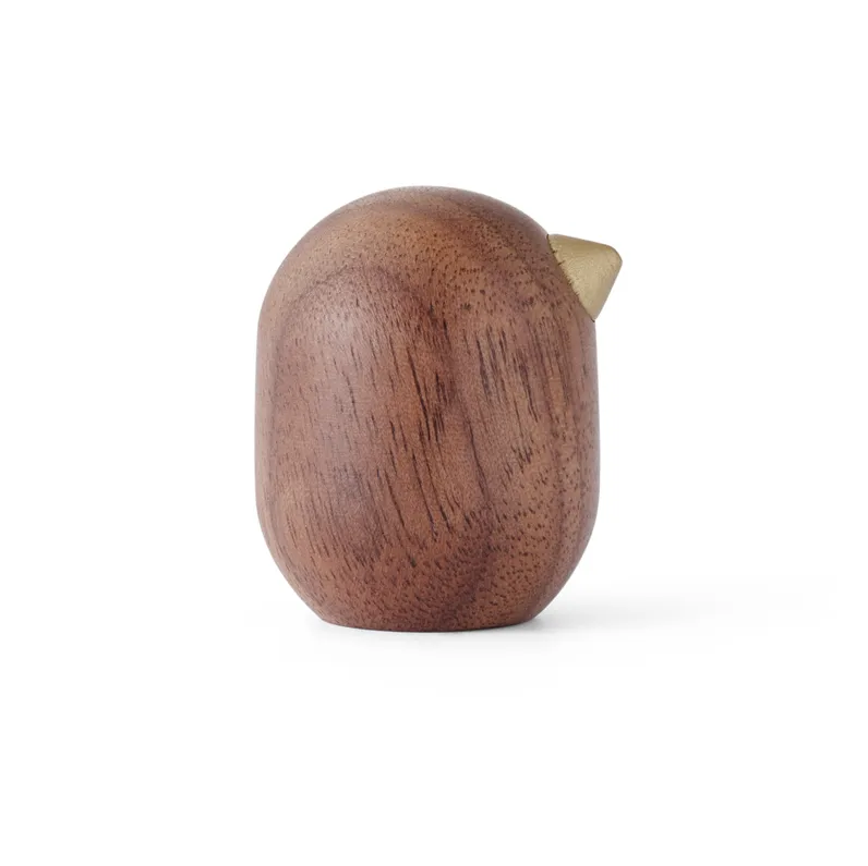 Little Bird figure walnut, 3 cm Normann Copenhagen