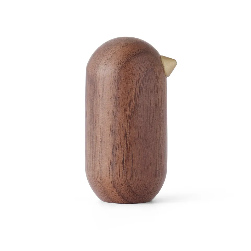 Little Bird figure walnut, 5 cm Normann Copenhagen