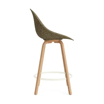 Mat Bar Chair bar stool 65 cm - Seaweed-beech-cream steel - Normann Copenhagen