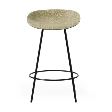 Mat Barstool 65 cm - Seaweed-black steel - Normann Copenhagen
