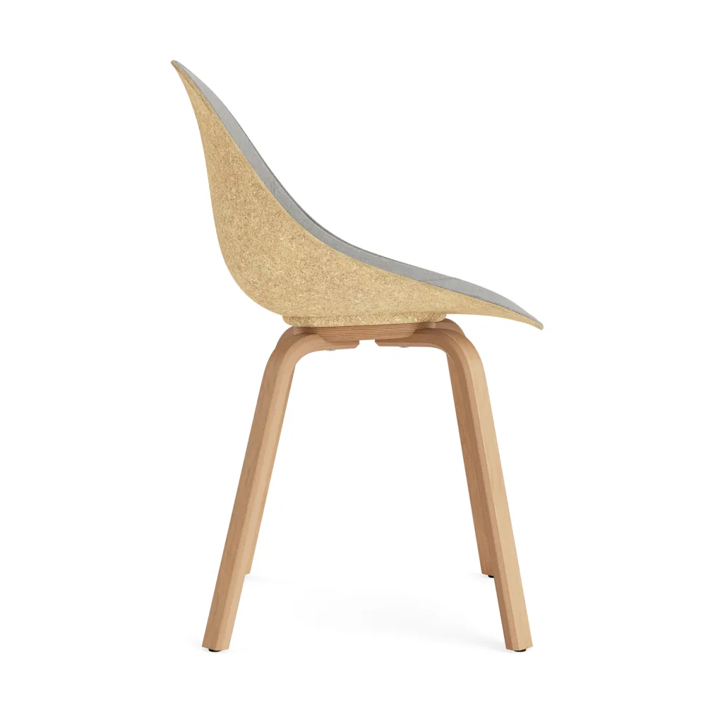 Mat Chair chair front upholstered, Remix 133-hemp-beech Normann Copenhagen