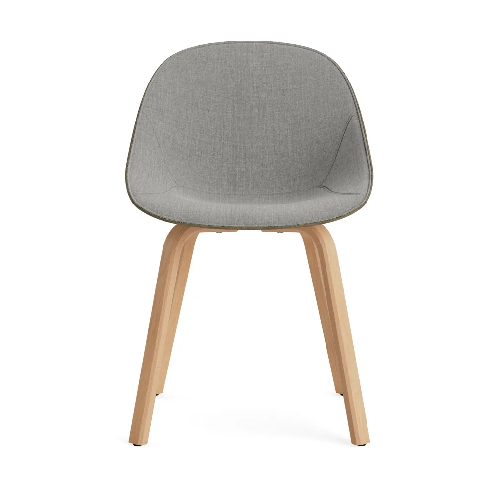 Mat Chair chair front upholstered, Remix 133-seaweed-beech Normann Copenhagen
