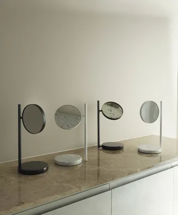 Pose table mirror double-sided - White - Normann Copenhagen