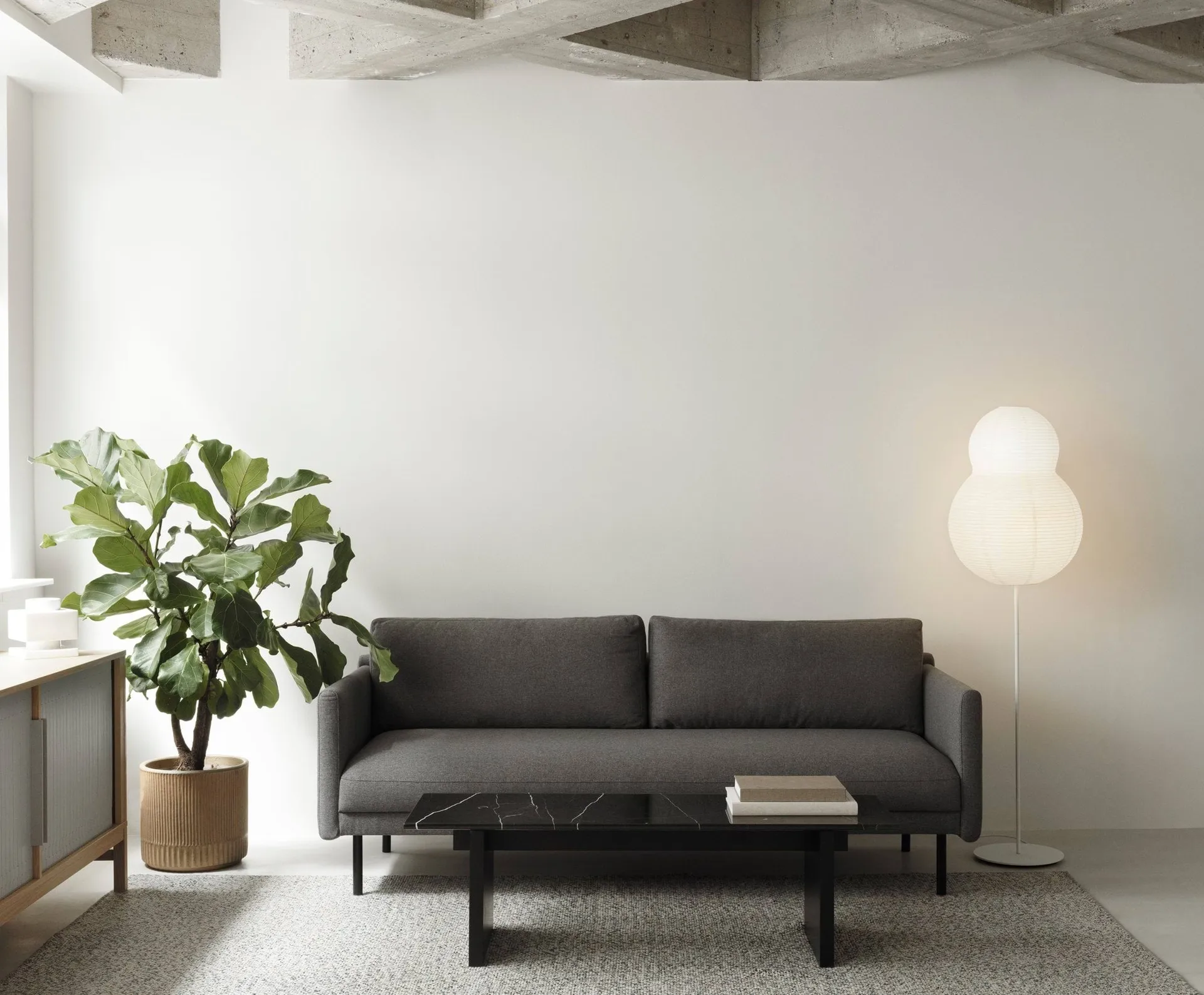 Puff Bubble floor lamp, White Normann Copenhagen