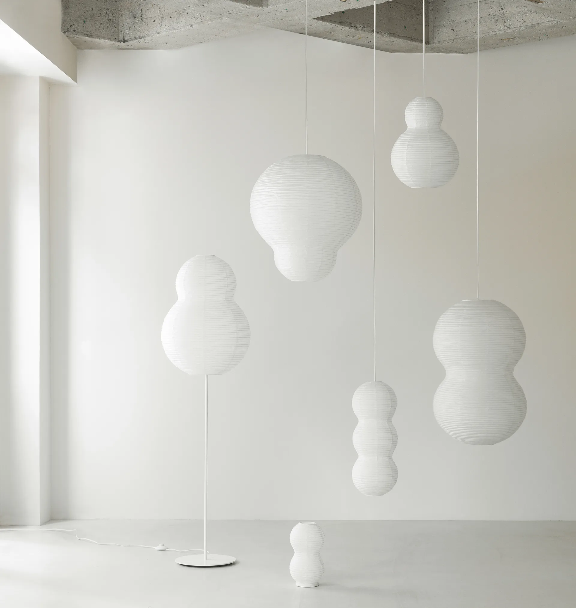 Puff Bulb lampshade 60x75 cm, White Normann Copenhagen