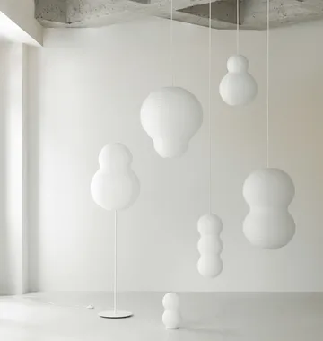 Puff Bulb lampshade 60x75 cm - White - Normann Copenhagen