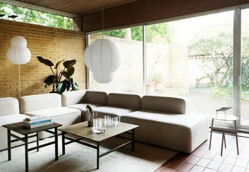 Puff Bulb lampshade 60x75 cm - White - Normann Copenhagen