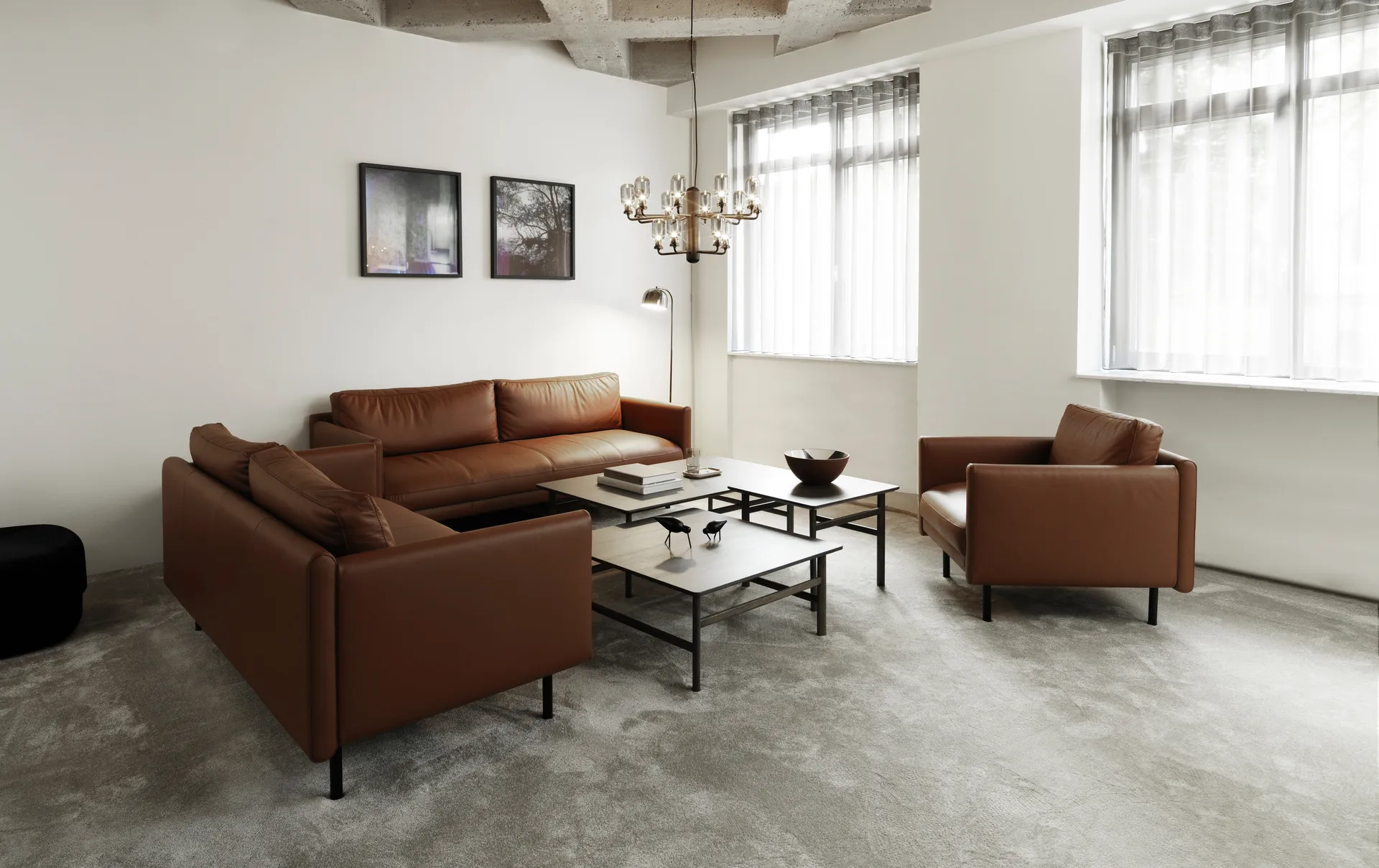 Rar armchair, Omaha leather cognac Normann Copenhagen