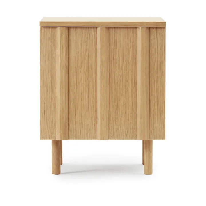Rib bedside table - Oak, 52x42x40 cm - Normann Copenhagen