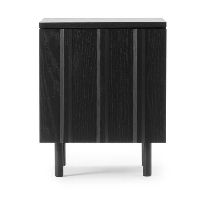 Rib bedside table - Soft black, 52x42x40 cm - Normann Copenhagen