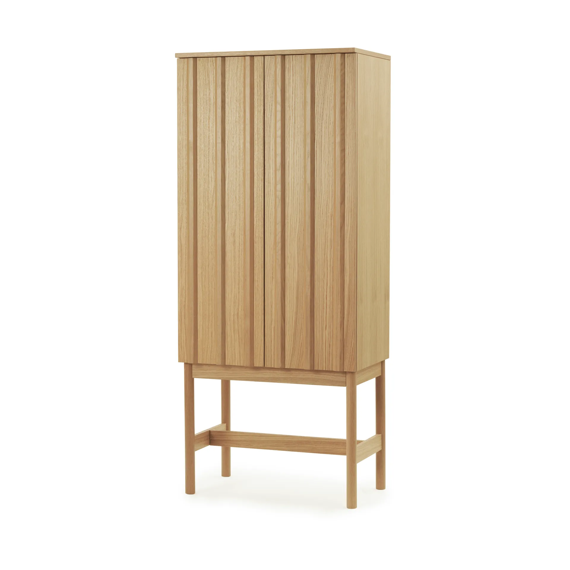 Rib cabinet, Oak, 166.5x70x43 cm Normann Copenhagen