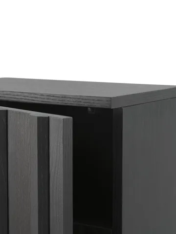 Rib cabinet - Soft black, 166.5x70x43 cm - Normann Copenhagen