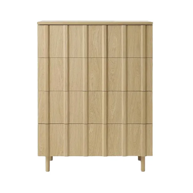 Rib dresser 4 drawers - Oak - Normann Copenhagen