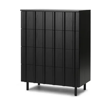 Rib dresser 4 drawers - Soft Black - Normann Copenhagen