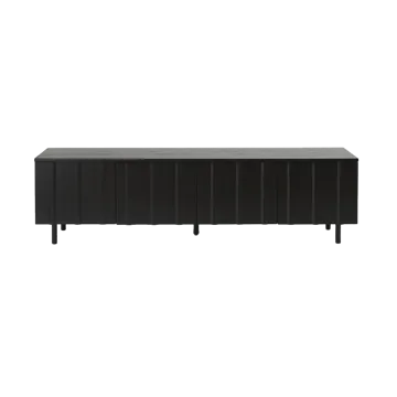 Rib sideboard low - Soft Black - Normann Copenhagen